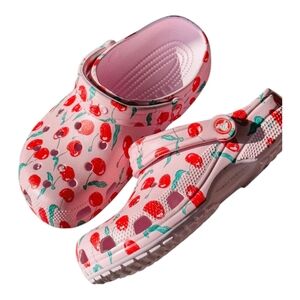 CROCS Classic Clogs-Cherry Print